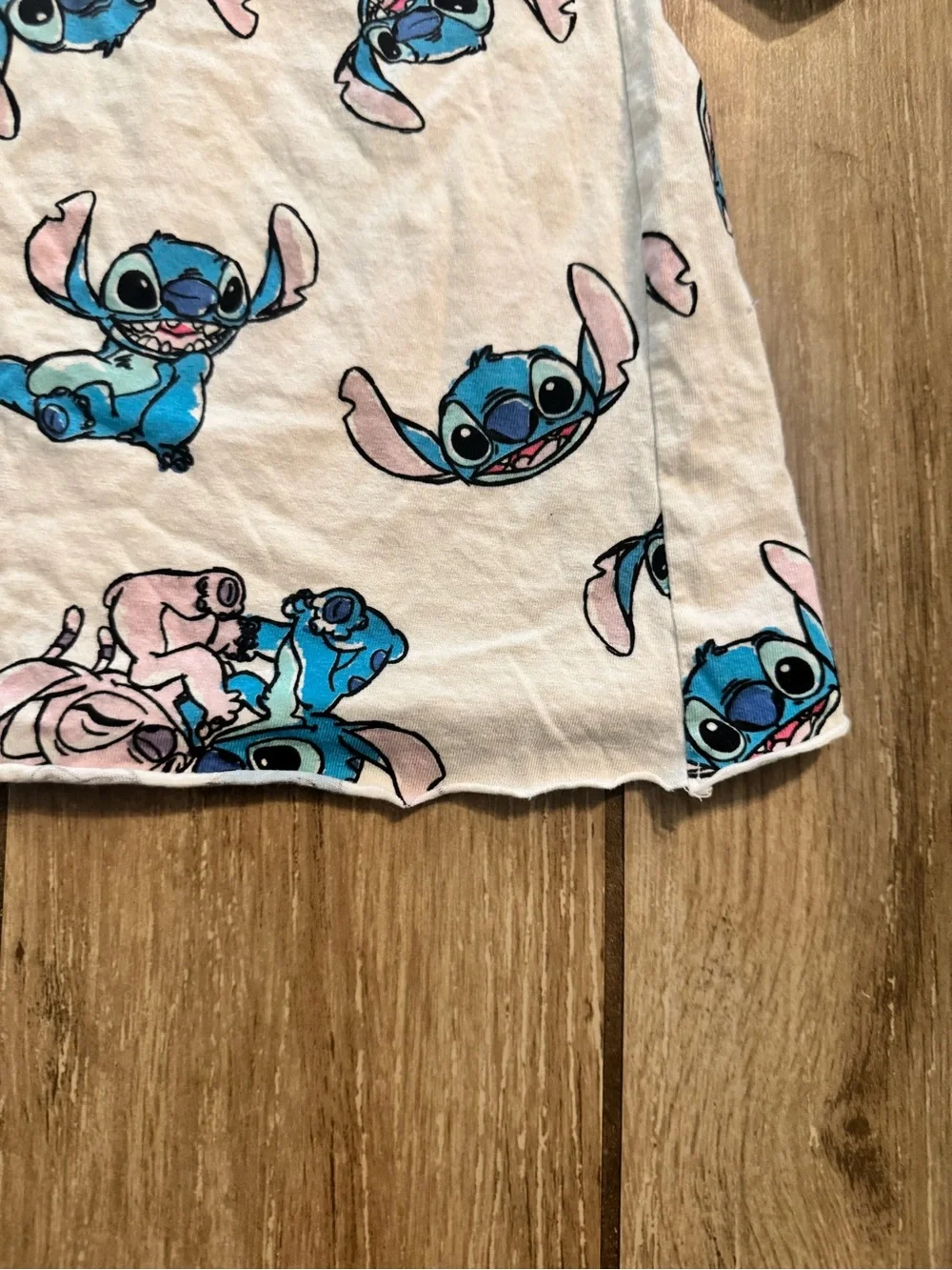 Disney White Kids Stitch & Angel All-Over Graphic Tee